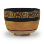 Ninsei Gold and silver diamond Chawan