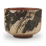 Kenzan Waterfall Landscape Chawan