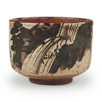 Kenzan Waterfall Landscape Chawan