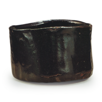 Seto black Chawan Oharame