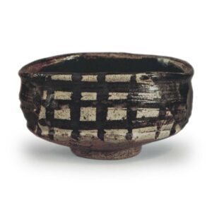 KuroOribe Chawan Yaburemado