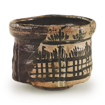 KuroOribe Chawan Masakigaki