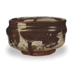 Goshomaru tea bowl, black brush