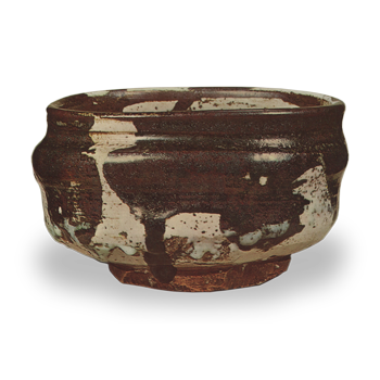 Goshomaru tea bowl, black brush