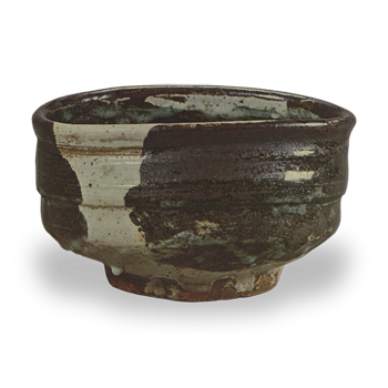 御所丸茶碗、黑刷