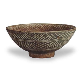 Carved Mishima, inscribed "Hinokigaki"