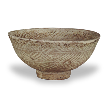 Carved Mishima, inscribed "Flower Design"