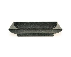 Doei, black lacquer square tray