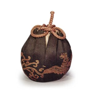 Navy velvet phoenix pattern