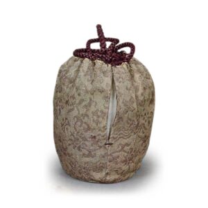 White-ground bird-patterned old Kinran