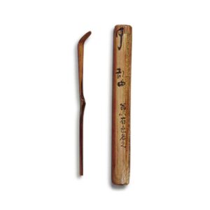 Kobori Enshū Tea Scoop with Case, Inscription: Ran-kyoku