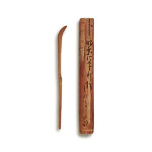 Kobori Enshū Tea Scoop with Case, Inscription: My Friend