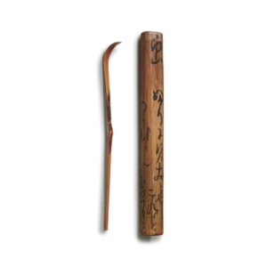 Kanamori Sōwa   Tea Scoop   Shared Tube   Poem Inscription: Hakusan