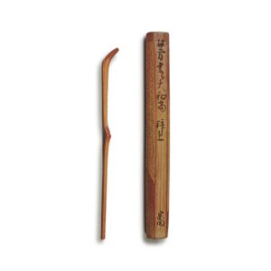 Chashyaku (tea scoop), Katagiri Ishizhou, with a jointed tube, for the priest Hoshun Yamasho