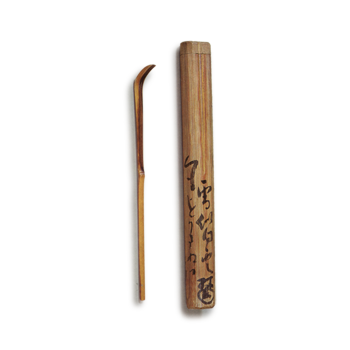 Chashyaku (tea scoop), Kanamori Munekazu, inscribed in a poem "Snow-like White Clouds