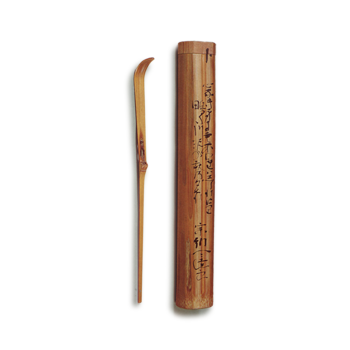 Matsudaira Fumai Tea Scoop with Case, Inscription: May Rain