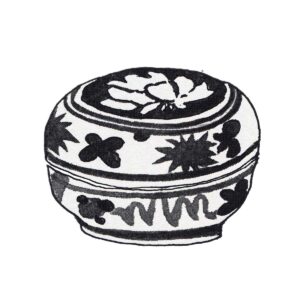 Gosu red glaze, medium round shape