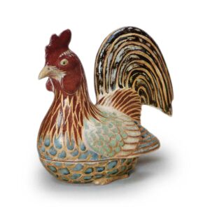 Ninsei, Colored-Glaze Chicken