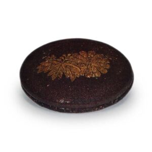 Chōjirō, Kuro-raku, Chrysanthemum and Paulownia Design