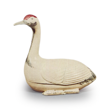 Ninsei, Color-painted Crane