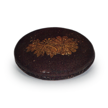 Chōjirō, Kuro-raku, Chrysanthemum and Paulownia Design