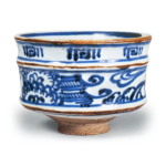 Old Underglaze Blue-and-White Imitation Un-dō-style Tea Bowl