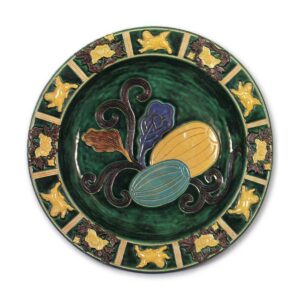 Chōjirō-style Flat Bowl with Melon Design