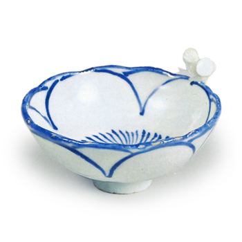 Blue-and-White Cup with a Single Plum Blossom