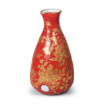 Kinrande Peony-Patterned Sake Bottle