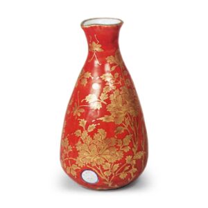 Kinrande Peony-Patterned Sake Bottle