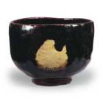 Black tea bowl, inscribed “Aoyama” and ‘Doiru’