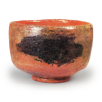 Red Tea Bowl, Inscription: “Nue,” by Dōnyū