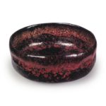 Black Flat Tea Bowl, Inscribed “West Lake,” One Piece