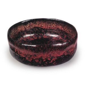 Black Flat Tea Bowl, Inscribed “West Lake,” One Piece