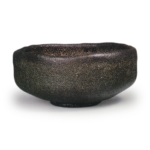Black Flat Tea Bowl, Inscribed “Ippei,” by Soju