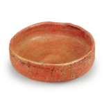 Akabira Chawan, inscribed “Yoko, Sa-iri”