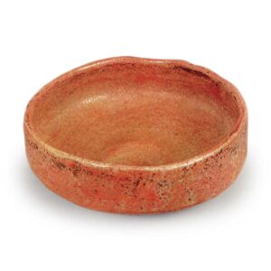 Akabira Chawan, inscribed “Yoko, Sa-iri”
