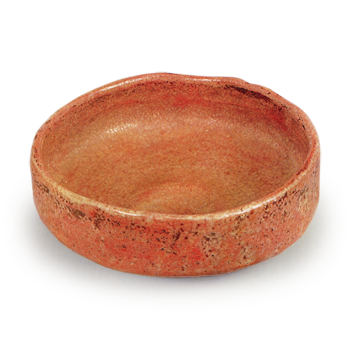 Akabira Chawan, inscribed “Yoko, Sa-iri”