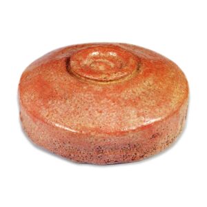 Akabira Chawan, inscribed “Yoko, Sa-iri”
