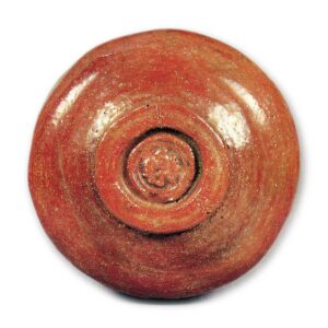 Red Tea Bowl by Tokunari