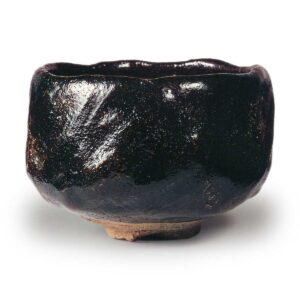 Black Tea Bowl, Inscribed “Kogetsu,” by Ryo
