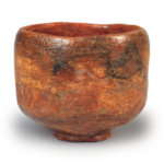 Red Tea Bowl, Inscription: “Ume,” by Ryōin