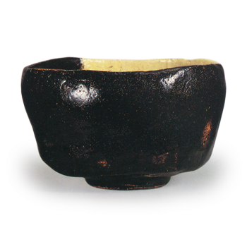 Asymmetrical Tea Bowl, Inscription: “Broken Window,” by Dan'nyu