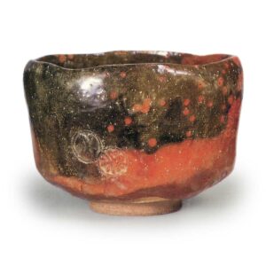 Red-stamped Tea Bowl by Dan-iri