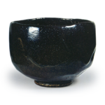 Black Tea Bowl, Signed “Kinoshita Dōnyū”