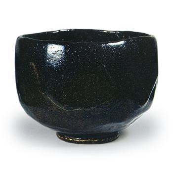 Black Tea Bowl, Signed “Kinoshita Dōnyū”