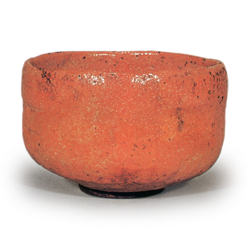 Red Tea Bowl, Inscribed “Wakayama Dōnyū”