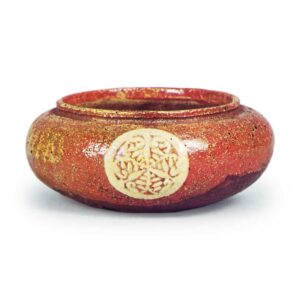 Red Raku Teapot by Dōin