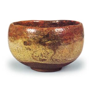 Red Tea Bowl, Inscribed “Hotei,” by Dōraku