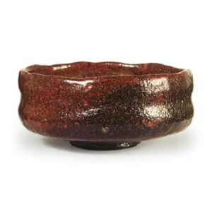 One Black Flat Tea Bowl